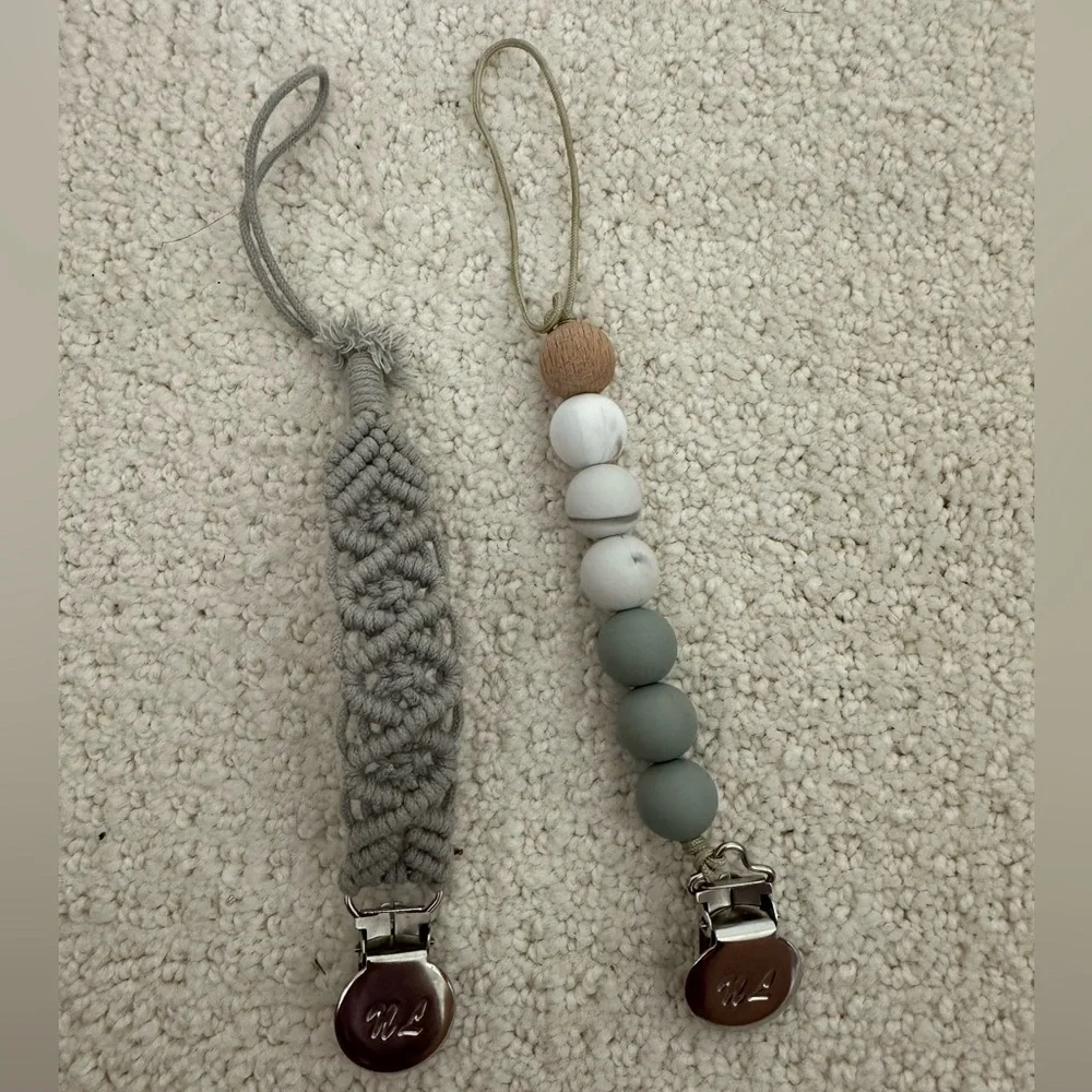 Zara Kids Tan/Brown Shorts + 2 pacifier clip holder